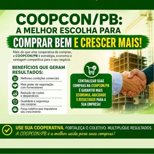 COOPCON/PB e NB CAPACITAÇÃO: uma parceria estratégica que fortalece os compradores e impulsiona resultados na construção civil